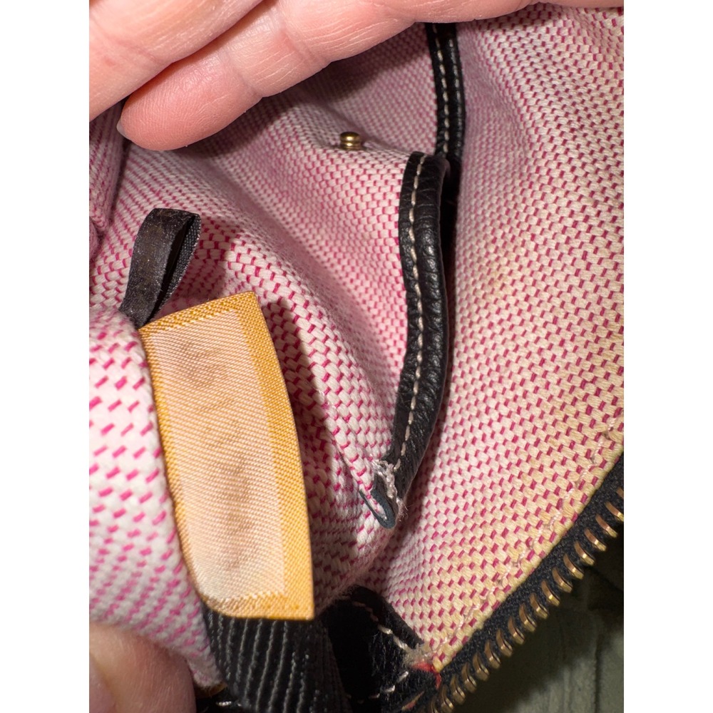 Dooney & Bourke Black Leather Satchel Crossbody Purse Gold Hardware - Picture 14 of 14